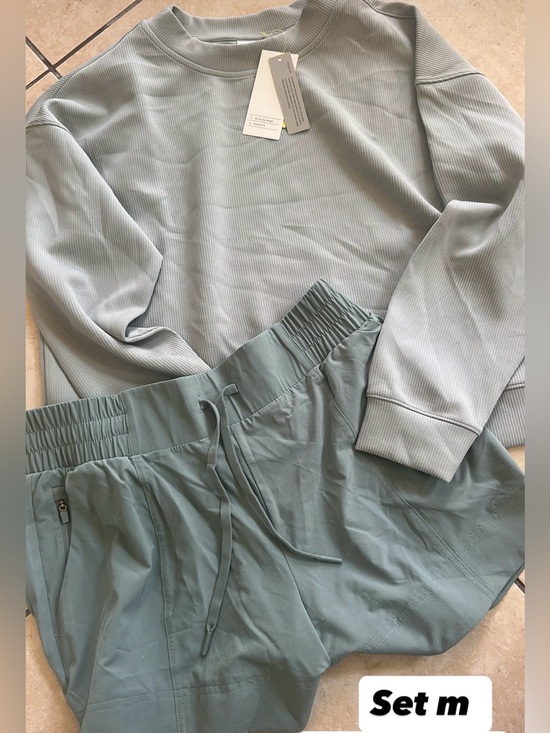 all in motion Pants - all in motion Women's Athletic Shorts Set in Sage Green